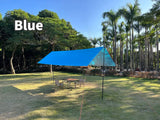 Lona impermeable para acampar: toldo ultraligero para exteriores y carpa para playa, jardín y senderismo 