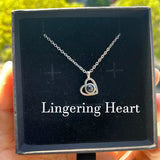 Custom Heart Photo Pendant Necklace – Personalized Couples Gift with Message Reminder