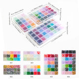 28-Color Glass Beads DIY Jewelry Making Kit – 8mm Round Crystal Beads with Accessories