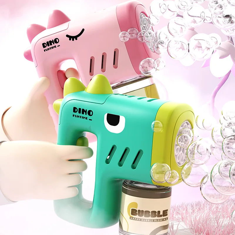 Dinosaur Bubble Blaster - Automatic Electric Bubble Gun for Kids Outdoor Play