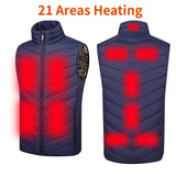 Men’s USB Heated Vest – Infrared Thermal Sleeveless Jacket for Winter Hiking & Outdoor Warmth