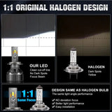 Ultra-Bright 1200W LED Headlights – High-Performance Canbus Auto Fog Lamps (6000K, 12V)