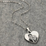 Custom Heart Photo Projection Necklace – Personalized Pendant Gift for Women, Valentine’s Day or Mom