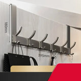 Punch-Free Door Behind Hooks – Wall Hanging Bag, Clothes Hanger & Storage Organizer for Bedroom, Bathroom, Kitchen