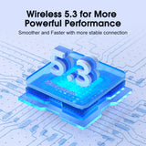 QCY T13 ANC Wireless Bluetooth Earphones – Active Noise Cancellation, 30H Battery Life, 4-Mic ENC, Waterproof, Bluetooth 5.3