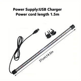 Submersible Multi-Color LED Aquarium Light – USB Mood Lamp for Fish Tanks & Plant Growth (17–47cm)