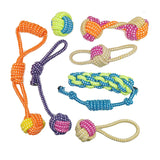 Cotton Rope Dog Chew Toy – Natural Dental Ball for Puppies & Small Dogs