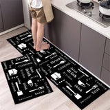Alfombrilla suave y lavable: alfombra larga antideslizante para cocina, dormitorio, pasillo y baño