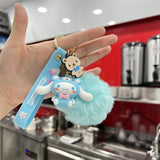 Sanrio Hello Kitty Keychain Set - Cute Kuromi & Cinnamoroll Keyrings for Girls