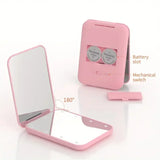 Portable LED Makeup Mirror with 2X Magnification – Compact, Travel-Friendly & Lighted