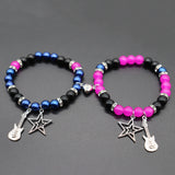 Elastic Beads Love Magnetic Attraction Couple Bracelet - Resin Friendship Bracelets for Men and Women