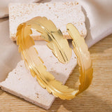 Adjustable Geometric Gold Arm Cuff Bracelet for Women