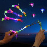 LED Flying Arrow Toy with Glowing Wings for Outdoor Fun