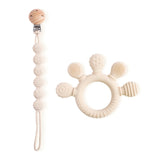 Silicone Baby Teething Ring – Food-Grade, BPA-Free Sensory Toy for Infants & Toddlers
