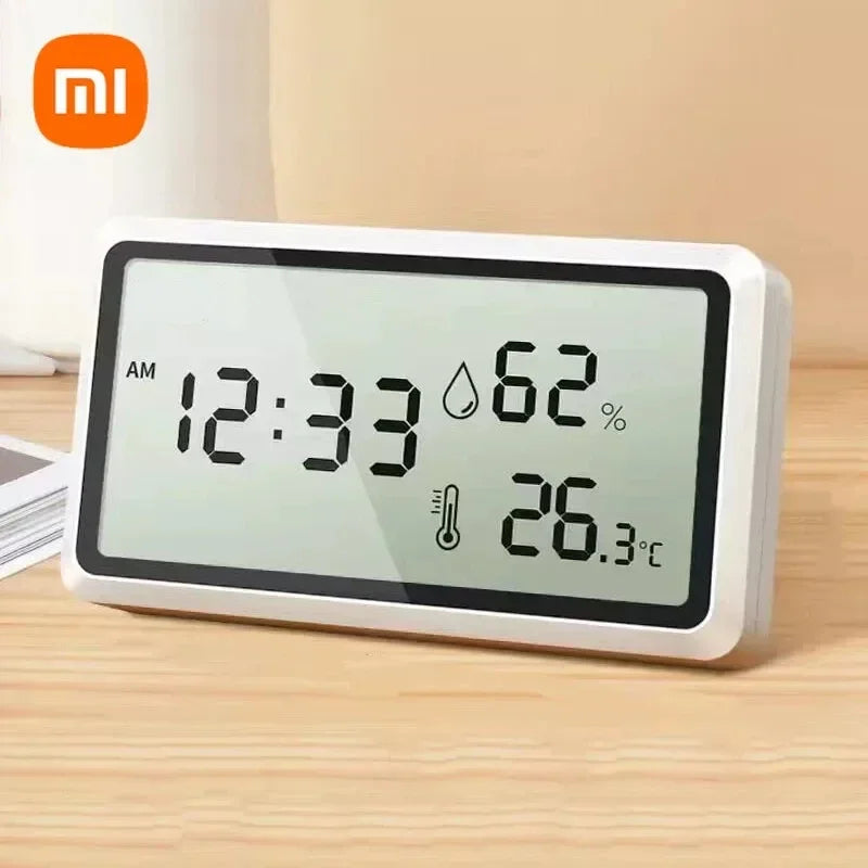 Digital Display Thermometer with Humidity & Time – Accurate Household Temperature Sensor