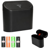 Compact Leakproof Car Trash Can with Lid – Keep Your Car Clean & Organized