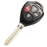 Durable 2/3/4-Button Toyota Key Fob Shell Replacement with Uncut Blade