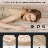 Automatic Inflatable PVC Air Mattress with Built-in Pump for Camping
