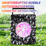 10-Hole Bubble Machine for Outdoor Parties & Kids Entertainment