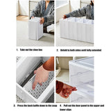 Caja de almacenamiento de zapatos plegable de 3/6 capas: organizador de zapatillas transparente apilable