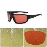 Gafas de sol fotocromáticas VIVIBEE para hombre, gafas deportivas negras para mujer, gafas de sol polarizadas que cambian de color para conducir 2025