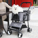 Large Pet Stroller – Detachable Carrier Cart for Dogs up to 30kg