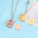 Custom Envelope Photo Locket Necklace – Personalized Picture Pendant for Couples & Loved Ones