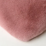 Heart-Shaped Faux Fur Shoulder Bag – Soft Plush Crossbody for Women