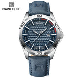 Men's Fashion Quartz Watch – Leather Strap, Waterproof, Luminous Hands, Calendar Display