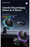 Essager RGB Magnetic Car Phone Holder – 15W Qi Wireless Charger & Magsafe Mount for iPhone & Samsung