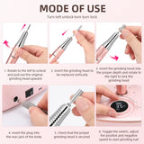 Wireless 35,000 RPM Electric Nail Drill – Rechargeable Manicure & Pedicure Kit with LCD Display