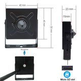 5MP Mini IP Camera with Audio, POE Wired Network, Motion Detection, Remote Surveillance