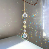 Crystal Sun Catcher Wind Chime – Hanging Prism Pendant for Home, Garden, or Event Decor