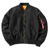 Men’s Winter Military Jacket – Thick Short Zip-Up Outerwear with Stand Collar