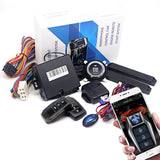 Smart Car Keyless Entry & Push Start System with Remote Engine Start and Anti-Theft Features