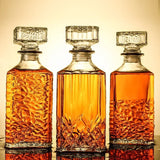 Decantador de whisky novedoso: botella de vidrio sin plomo para licor, whisky escocés y bourbon