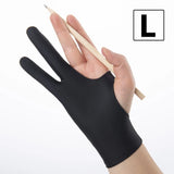 Black Two Finger Anti Fouling Glove For Tablet Phone Drawing Write Gloves For Ipad Pro Air Mini Anti Accidental Contact Gloves