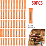 50PCS Hair Perm Rods Set – Multi-Size Cold Wave Curling Rollers for Long & Short Hair
