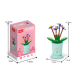 Building Block Flower Bouquet Kit – Creative DIY Botanical Set for All Ages