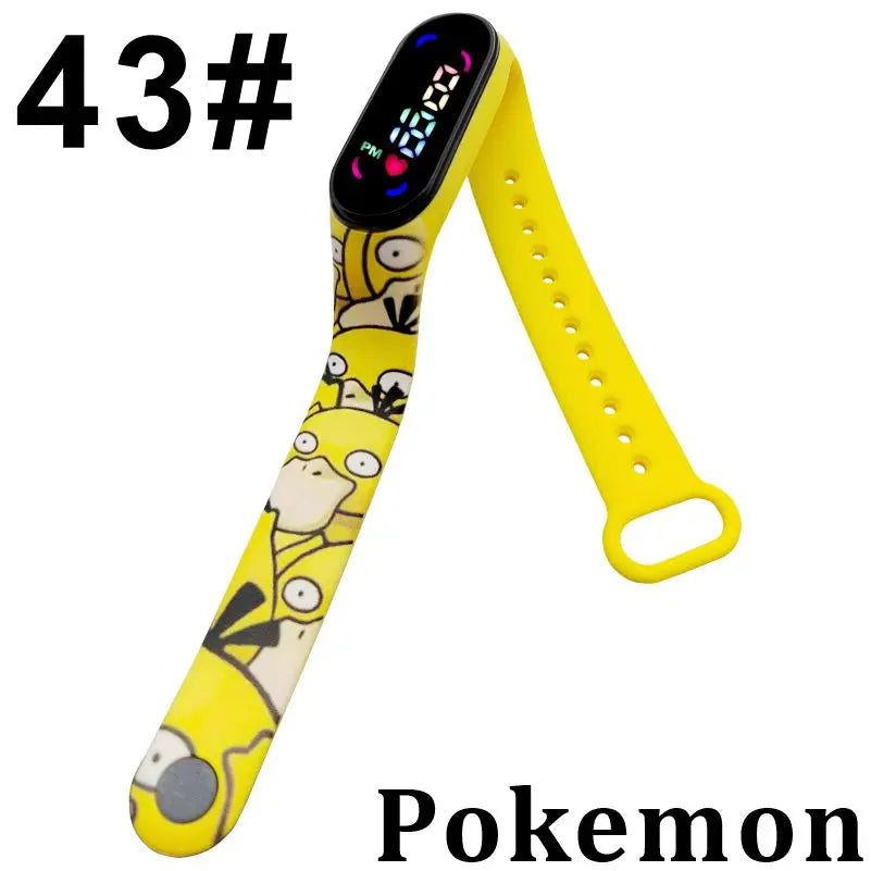 Pokémon Pikachu & Gengar Digital Watch - Cute Anime LED Watch for Kids