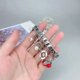 Hologram Geometric Stainless Steel Bracelet for Women – Classic, Stylish Link Chain Design