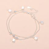 Pulsera de plata de ley 925 con dije de corazón para mujer: joyería fina clásica para fiestas, aniversarios y bodas