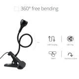 Flexible USB LED Book Light with Clip for Laptop and Keyboard