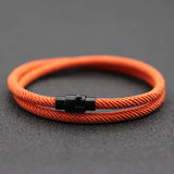 Pulsera de hilo rojo para hombre con cierre magnético: accesorio elegante y significativo