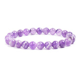 Natural Stone Beaded Bracelet with Elastic Rope for Men & Women
