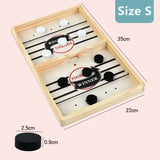 Portable Wooden Finger Flick Board Game