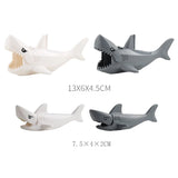 Animal Building Block Set - Farm & Zoo Collection with Goose, Pig, Shark & More