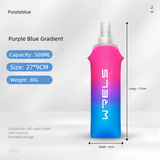 Botella de agua plegable para deportes al aire libre: portátil, apta para uso alimentario, a prueba de fugas para correr, hacer senderismo y andar en bicicleta