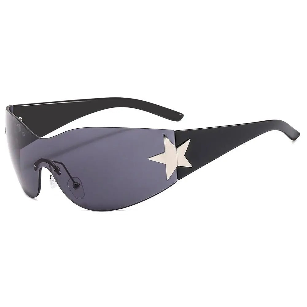 2025 Fashion Punk Y2K Sunglasses – Trendy Wrap Around Shades for Women & Men