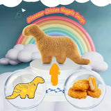47cm Dino Nugget Plush Pillow - Soft Stuffed Dinosaur Sensory Toy for Kids